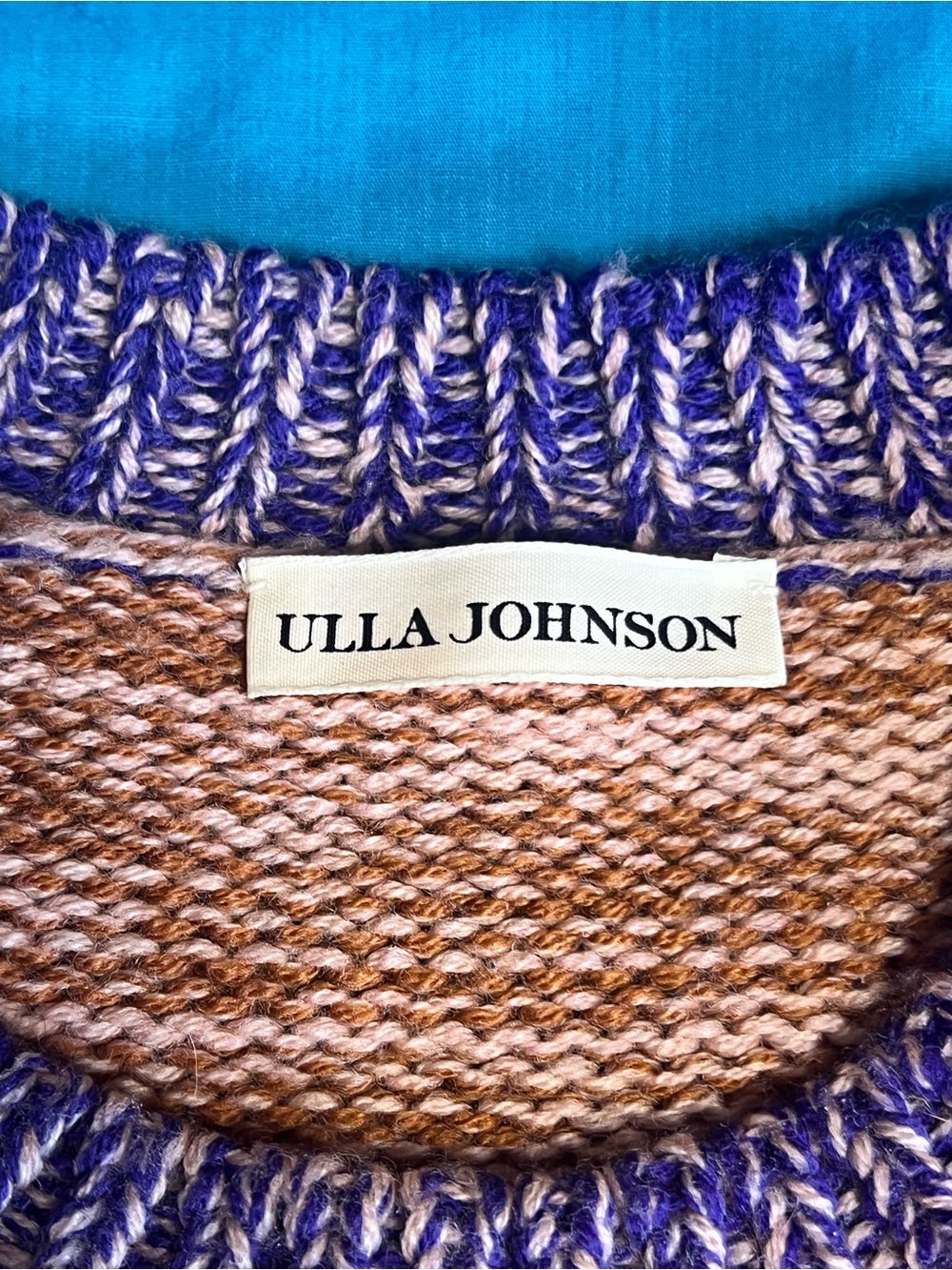 Ulla Johnson Samara Wool Alpaca Patchwork Stripe Balloon Sweater S Ghosts TV - Picture 4 of 16